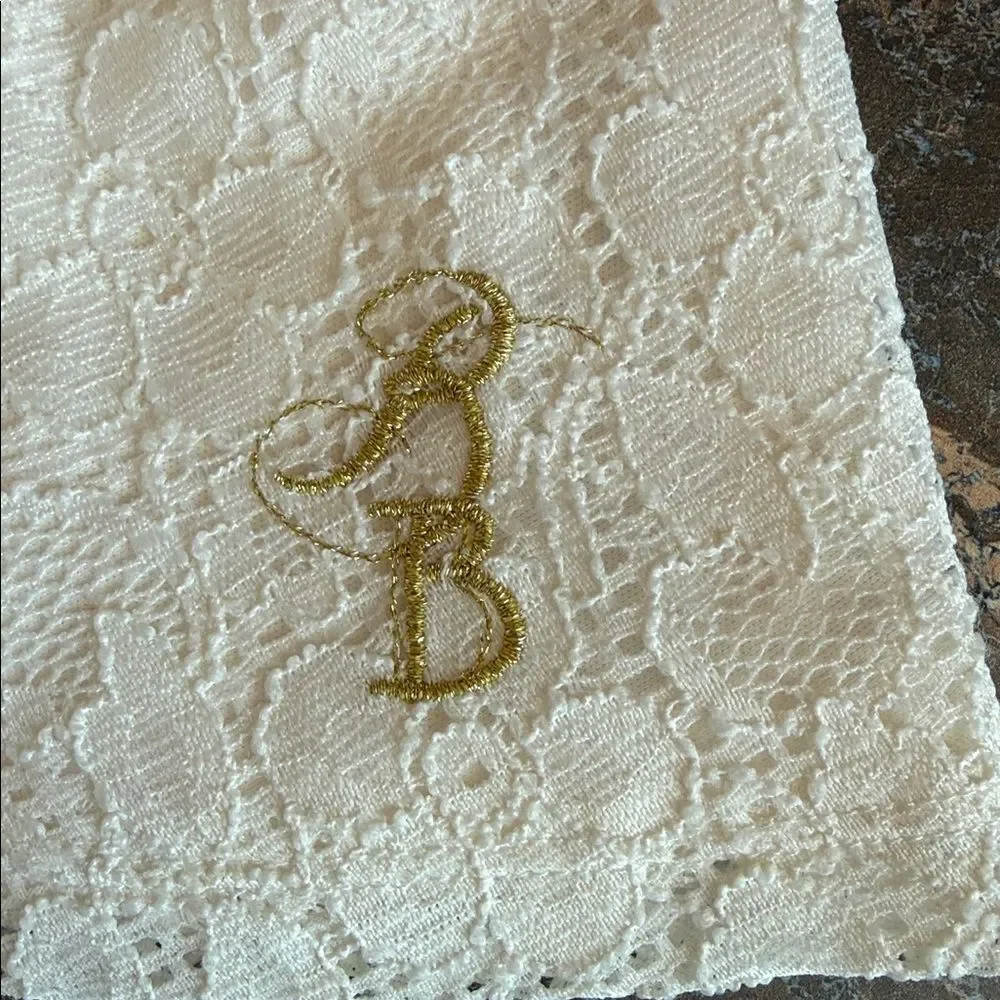 Disney White Lace Skort with Gold Elastic Waistband 4T